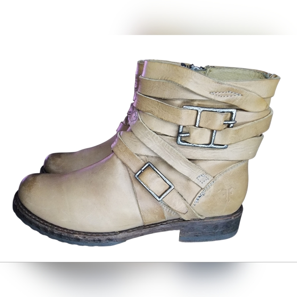 Frye Veronica Strappy Short Boots, Womens 7 - Picture 2 of 13